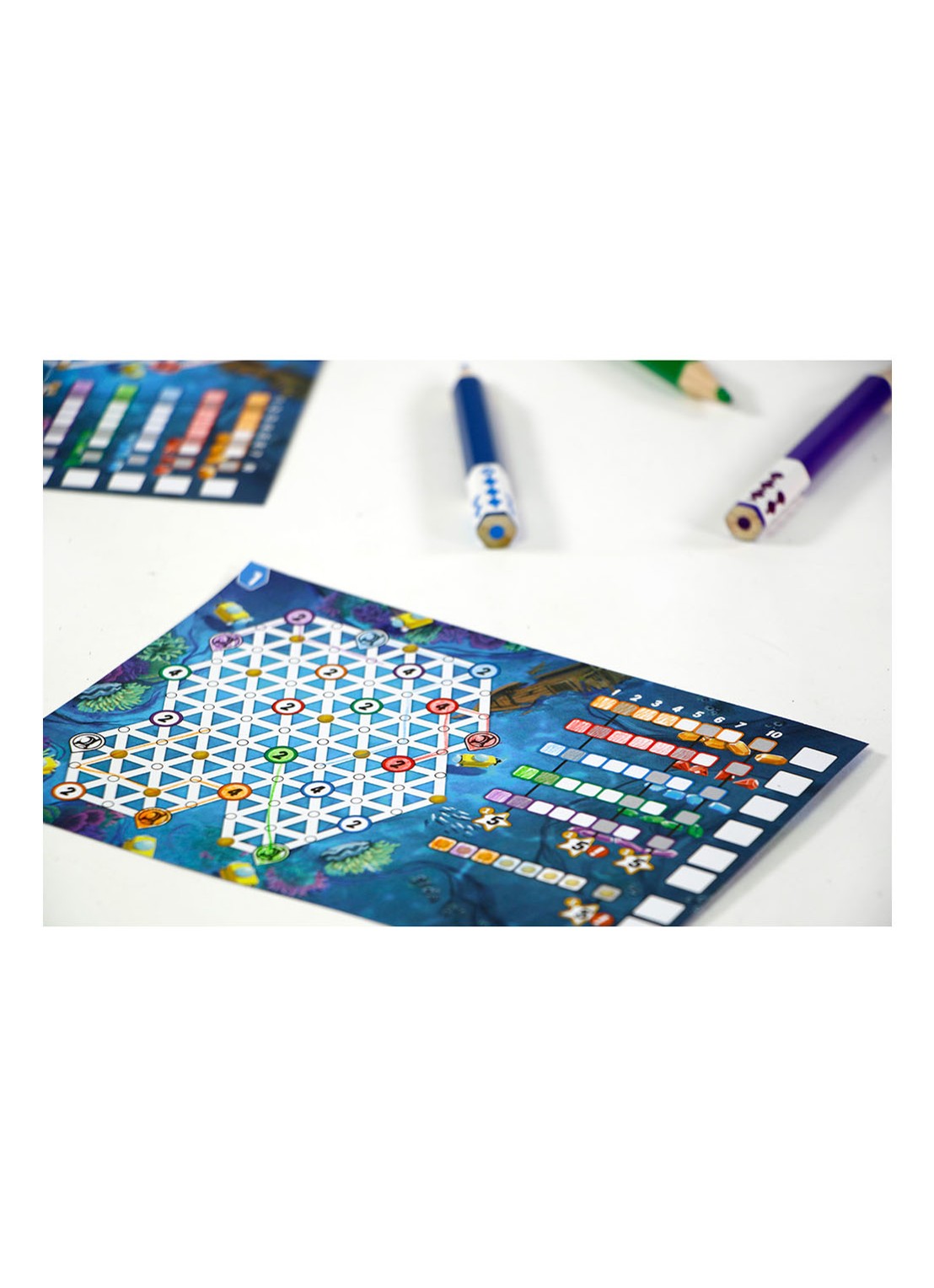 999 Games Pick a Pen Riffen dobbelspel - detail multicolor