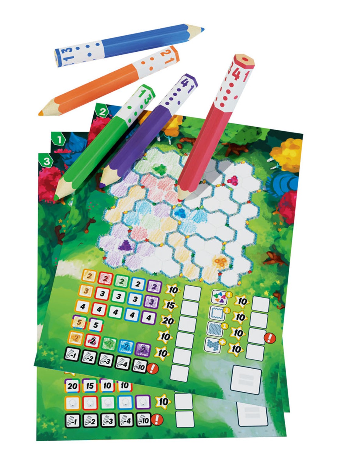 999 Games Pick a Pen Tuinen dobbelspel - detail 2 multicolor