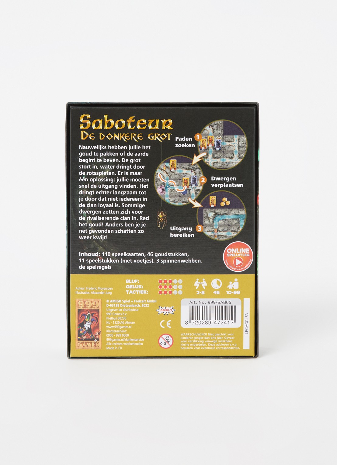 999 Games Saboteur De Donkere Grot kaartspel - voorkant 2 groen