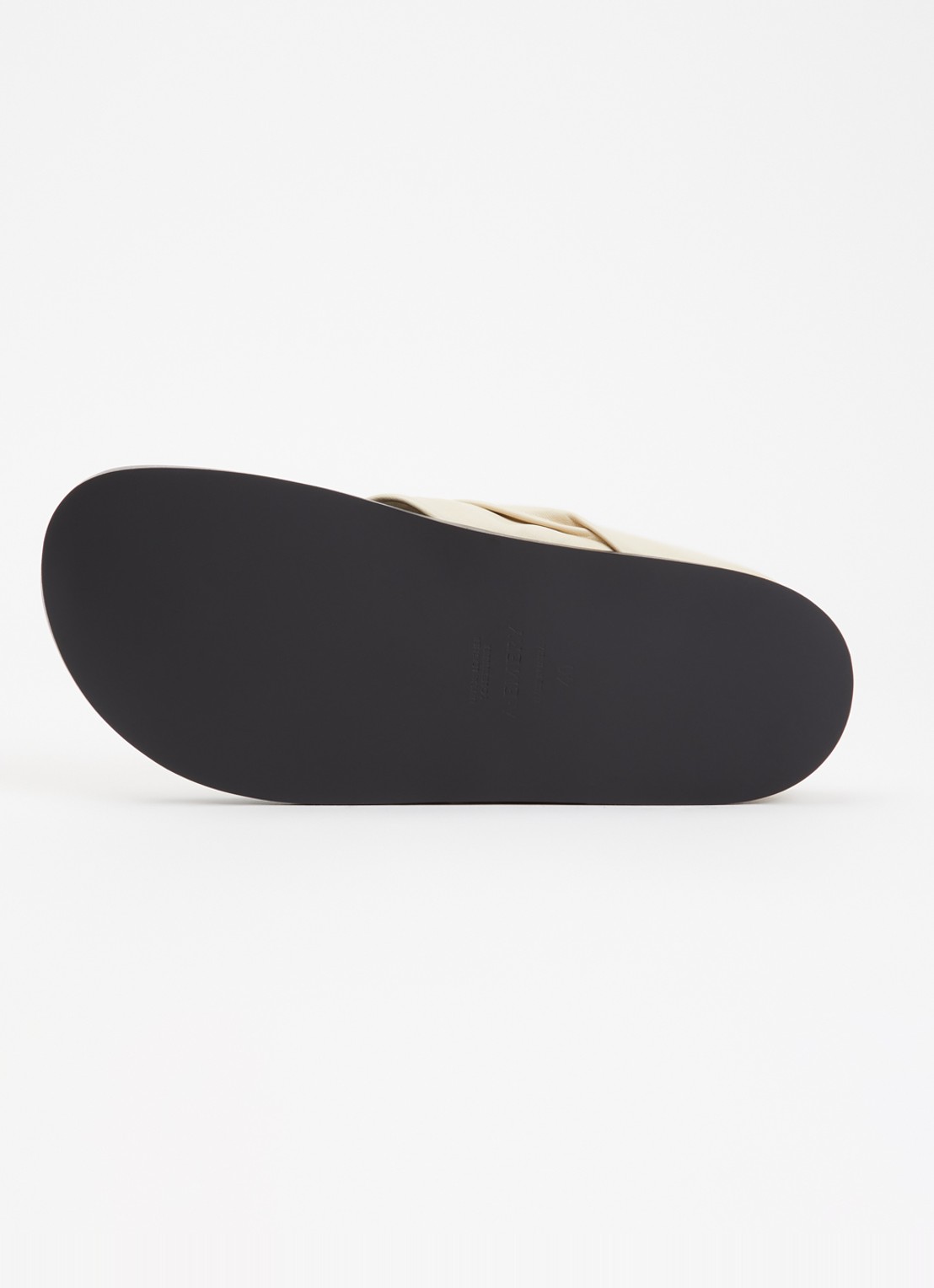 A.EMERY Shaw slipper van leer - detail 3 gebroken wit