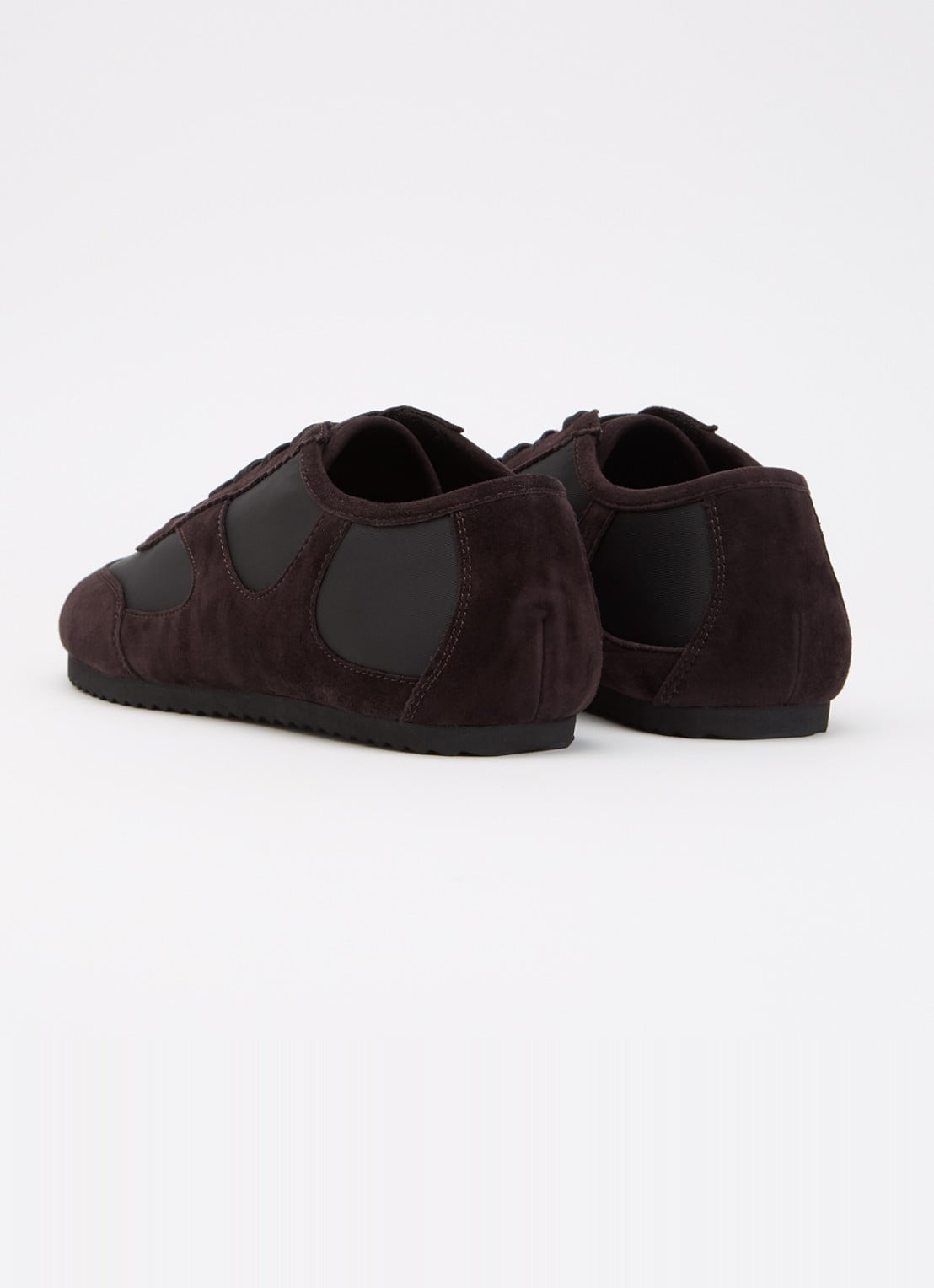 A.EMERY The Adams Low sneaker van suède  - achterkant 5 donkerbruin
