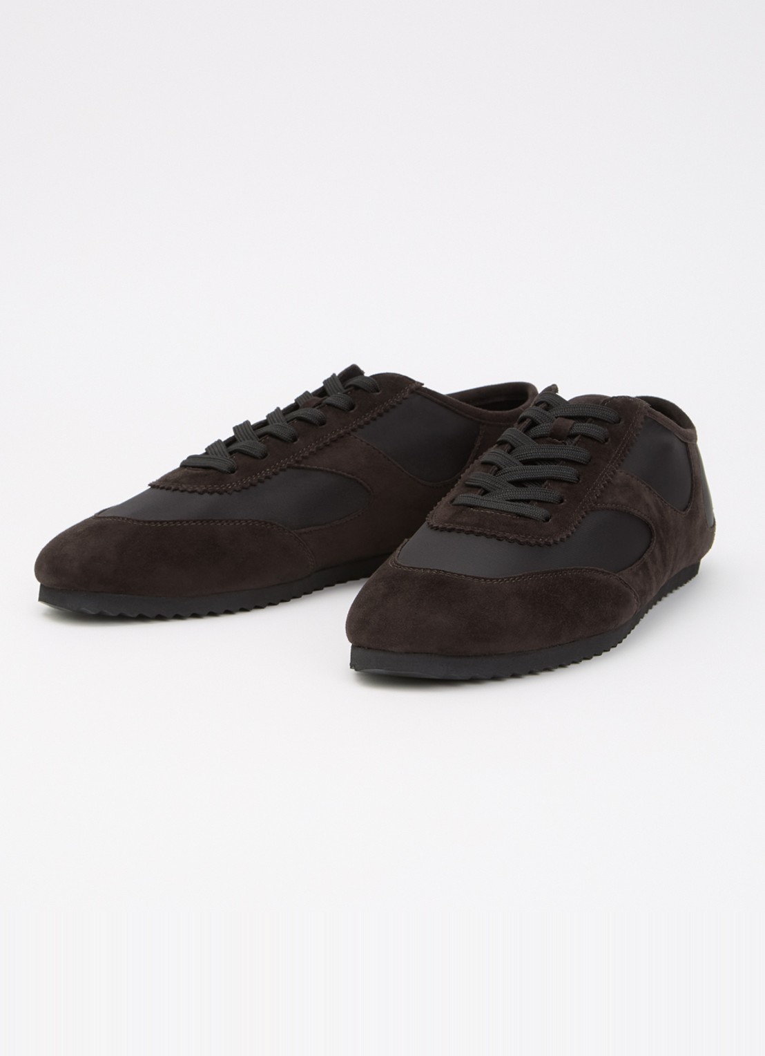 A.EMERY The Adams Low sneaker van suède  - detail 2 donkerbruin