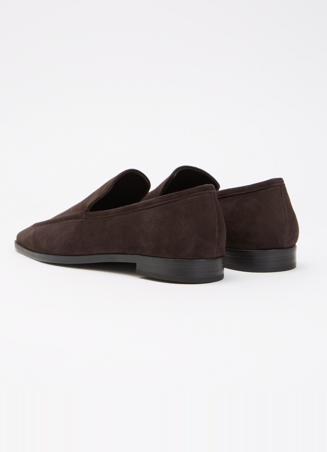 A.EMERY The Lane loafer van suède - achterkant 4 donkerbruin