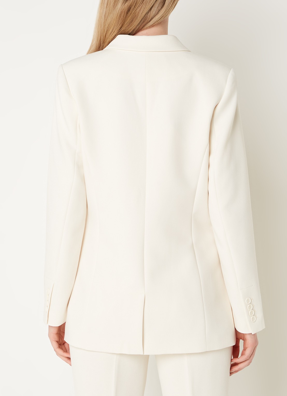 Aaiko Amilla blazer met klepzakken - achterkant creme