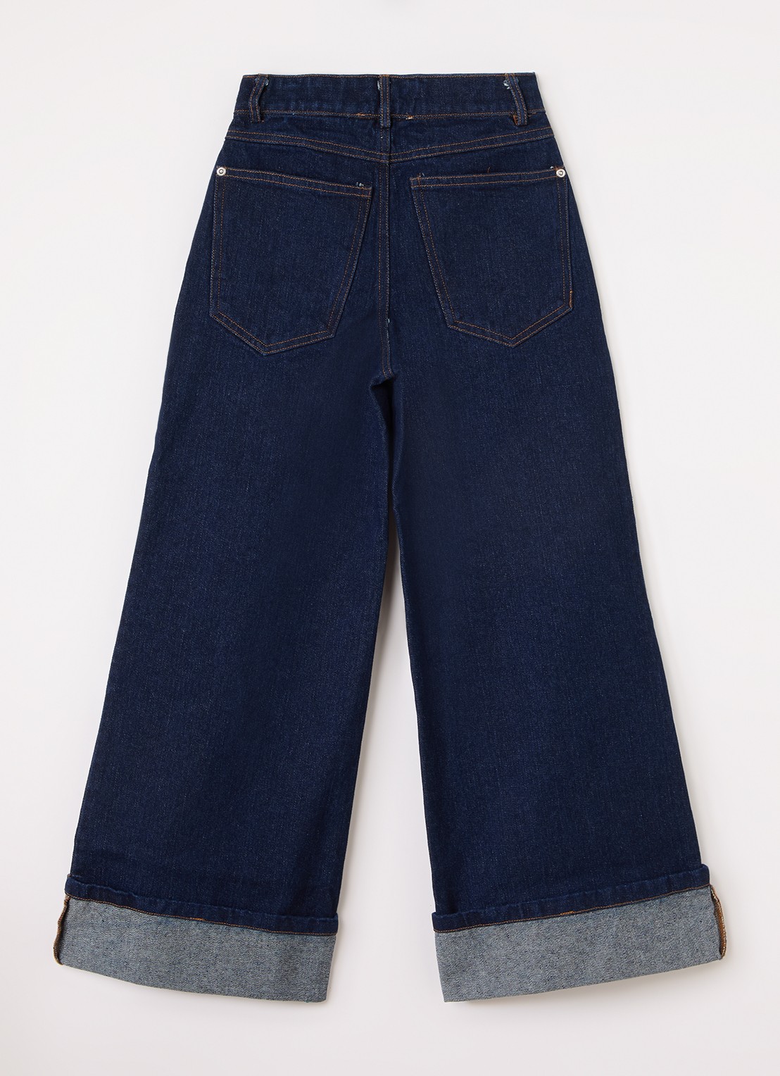 Aaiko Charly flared jeans met donkere wassing - voorkant 3 indigo