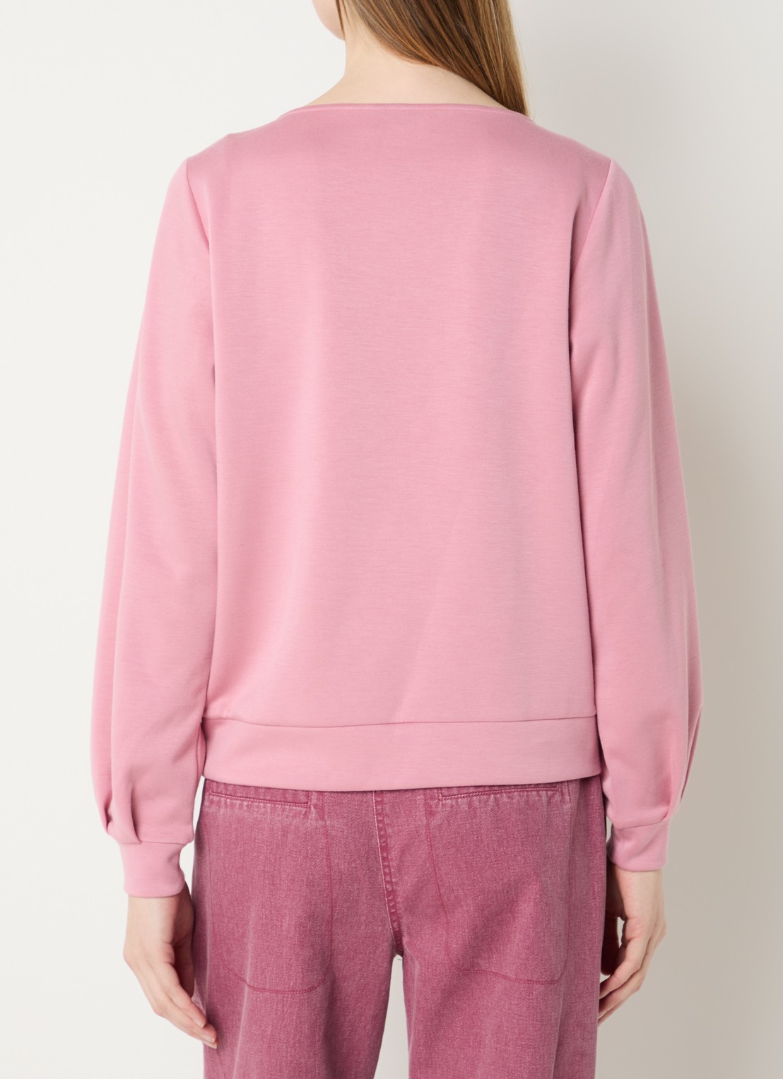 Aaiko Evelyn sweater met cut-out detail - achterkant 4 zalmroze