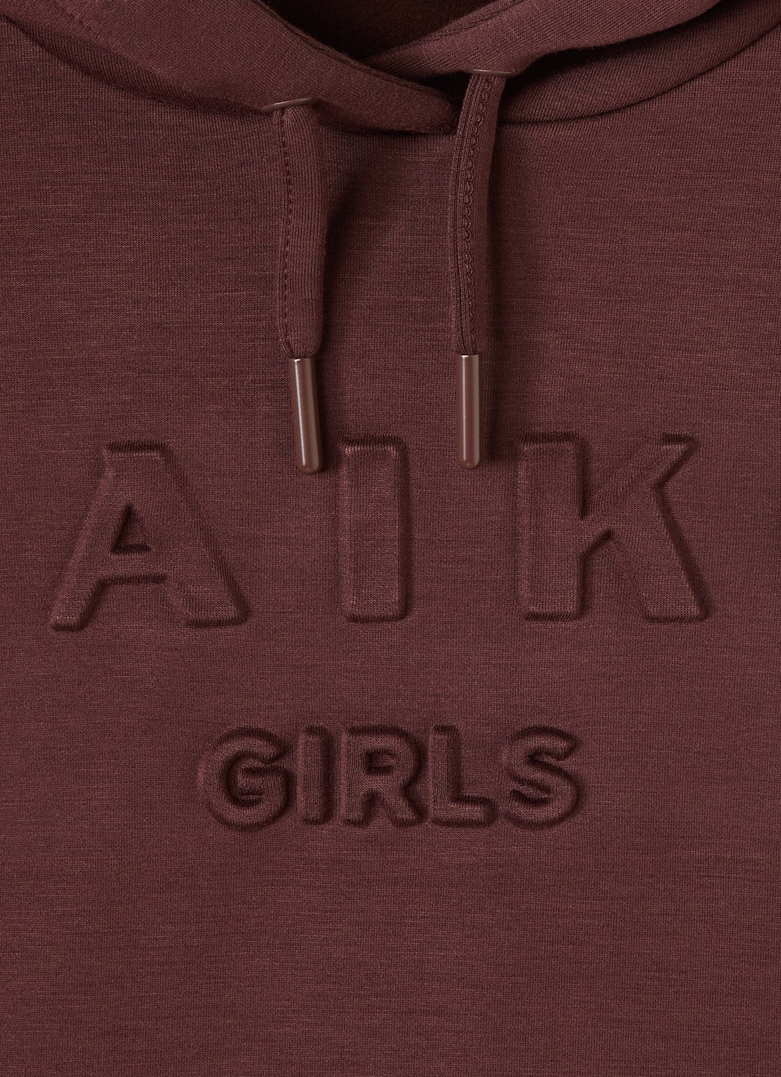 Aaiko Haylee hoodie met logo - detail bruin