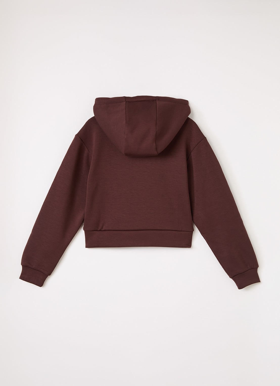 Aaiko Haylee hoodie met logo - voorkant 3 bruin