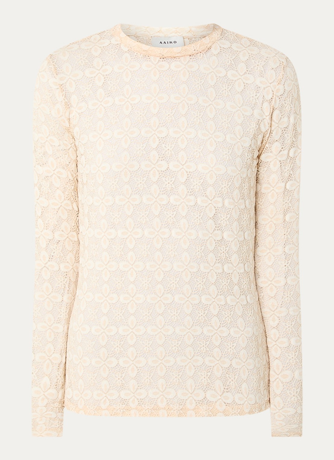 Aaiko Mason top van kant - voorkant 2 creme