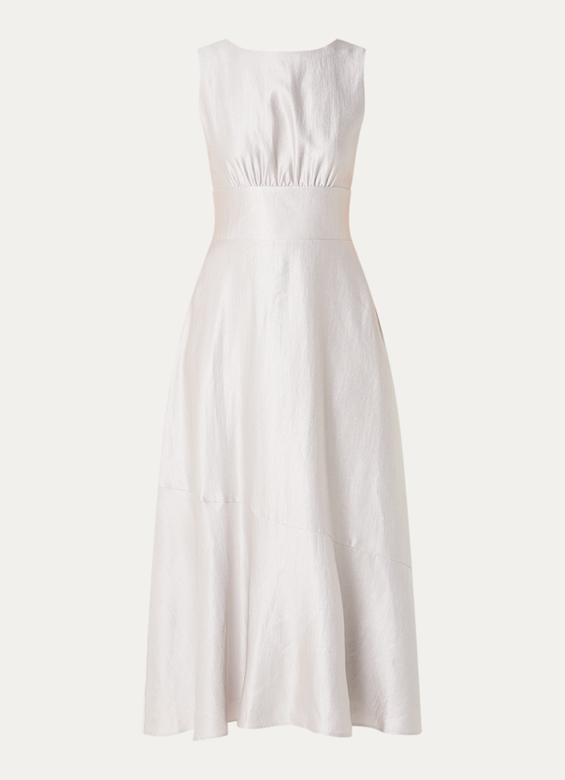 Aaiko Michelle midi jurk met cut-out detail - voorkant grijs