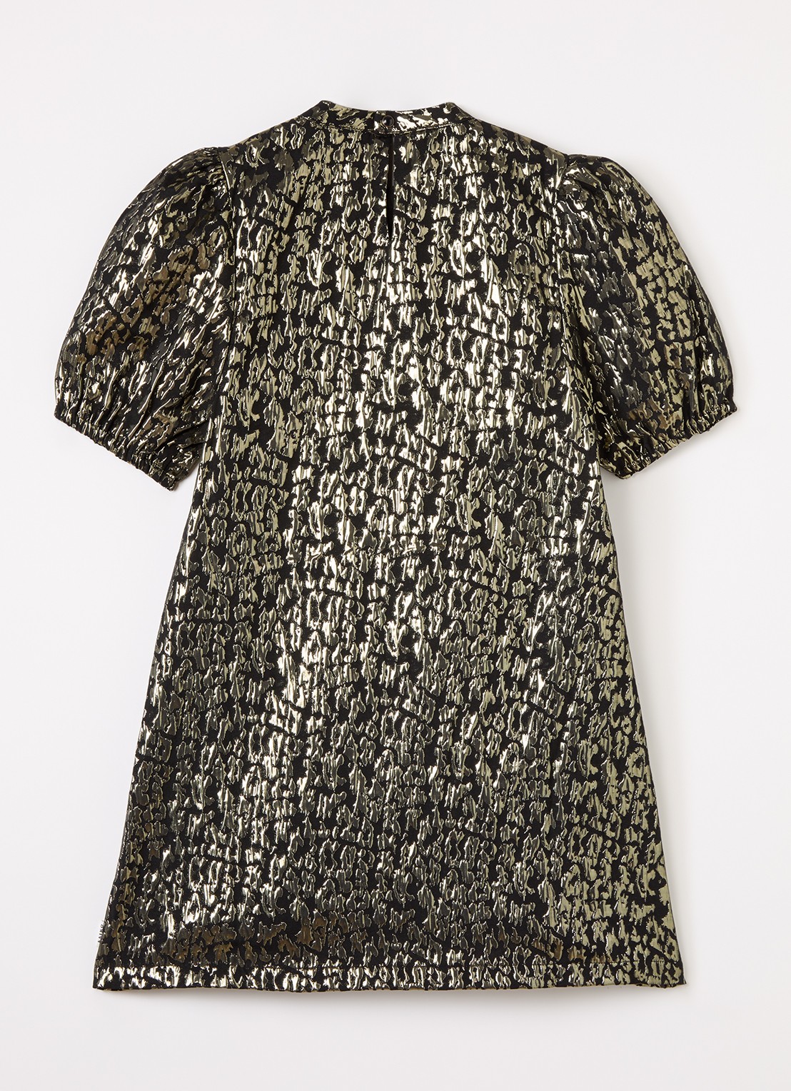 Aaiko Nicole jurk met jacquard dessin - voorkant 3 goud