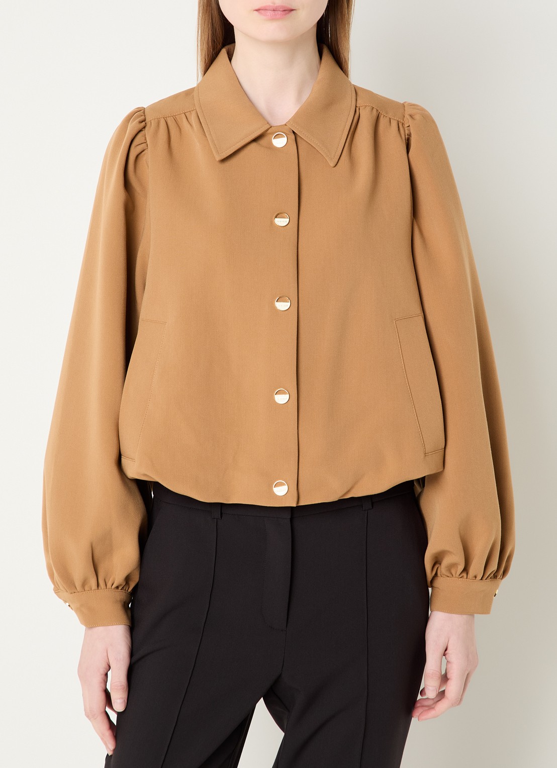 Aaiko Sandy jack met klepzakken - detail camel