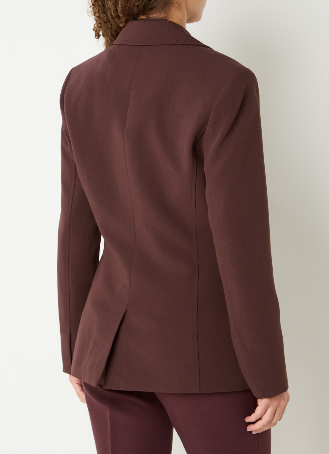 Aaiko Toulon single-breasted blazer met schoudervulling - achterkant 4 bordeauxrood