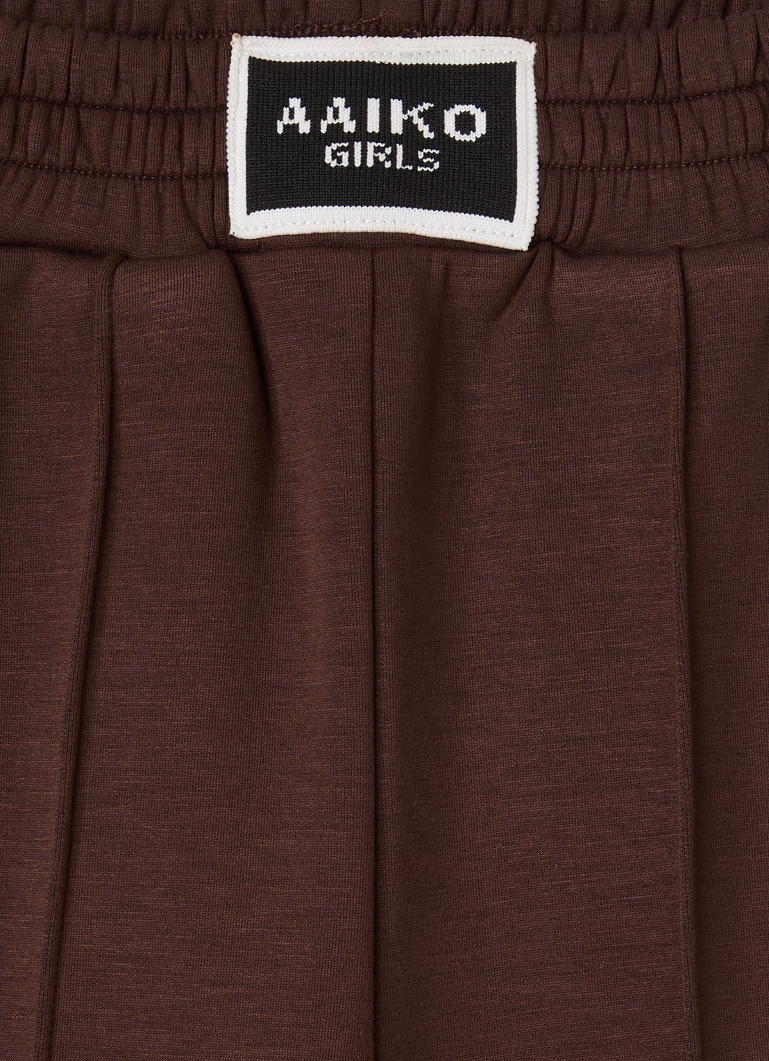 Aaiko Vico wide fit joggingbroek met siernaad - detail hazelnootbruin