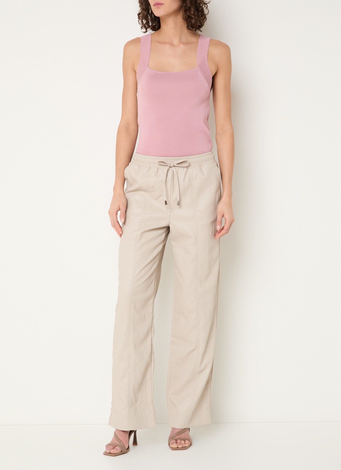 Aaiko Zena top met stretch - voorkant 2 oudroze
