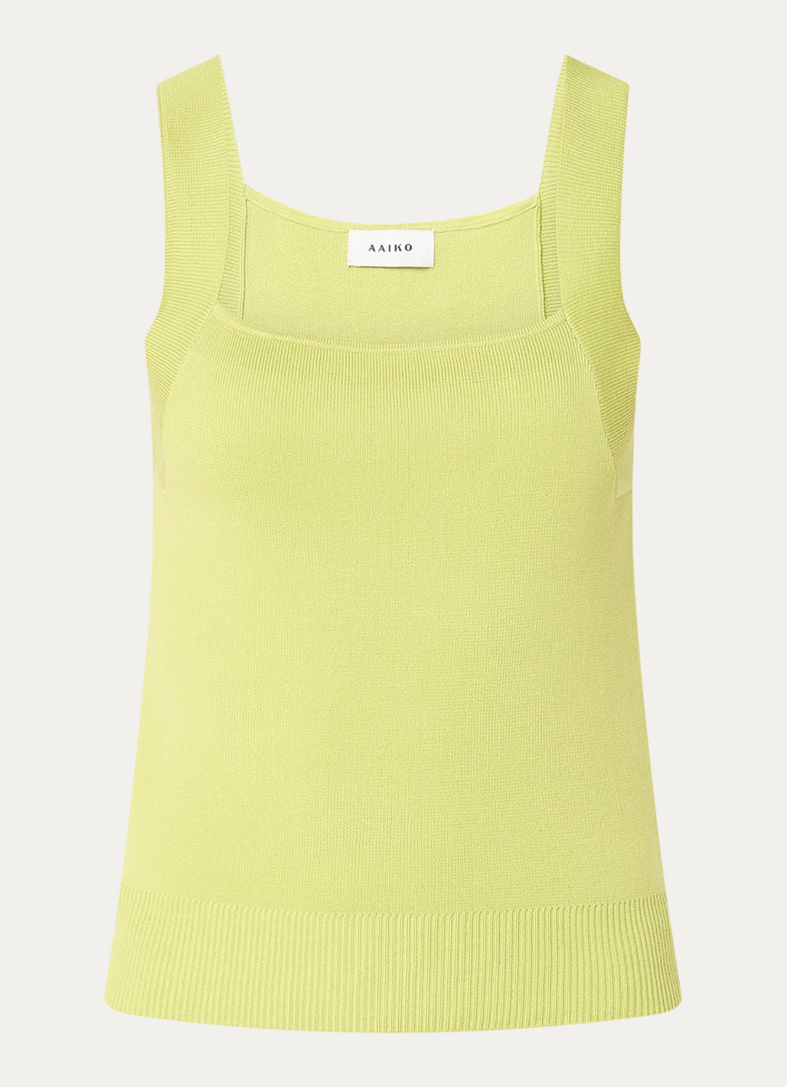Aaiko Zena top met stretch - voorkant lime