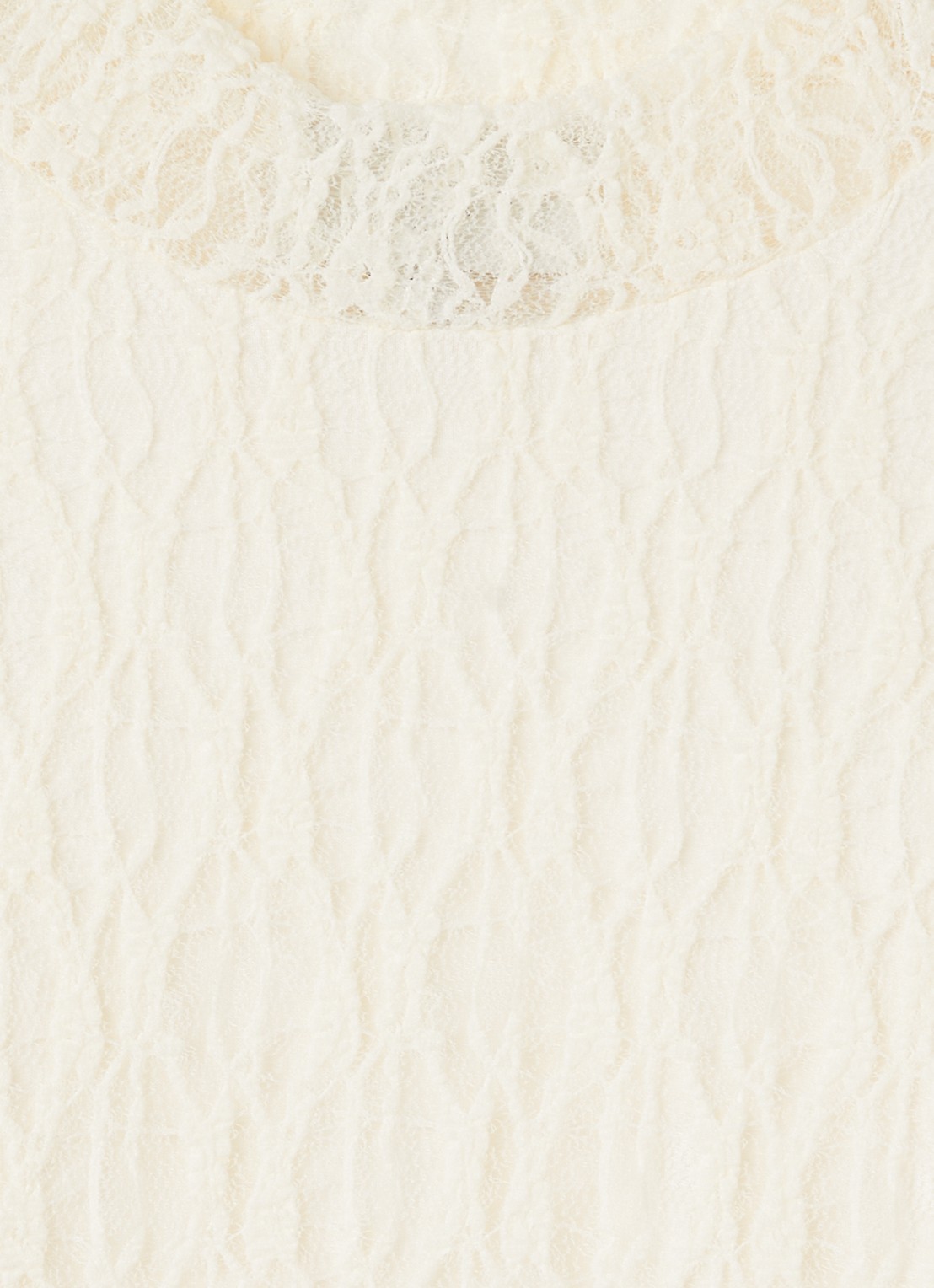 Aaiko Zina longsleeve van kant - detail 3 ivoor