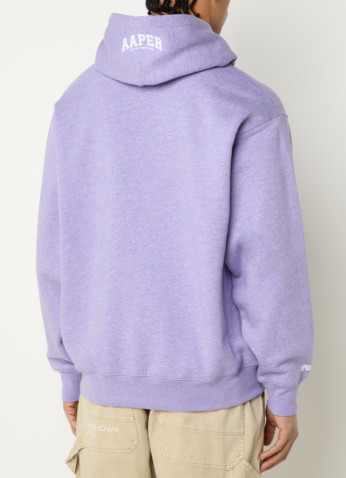 Aape Hoodie met logo - achterkant 3 violet