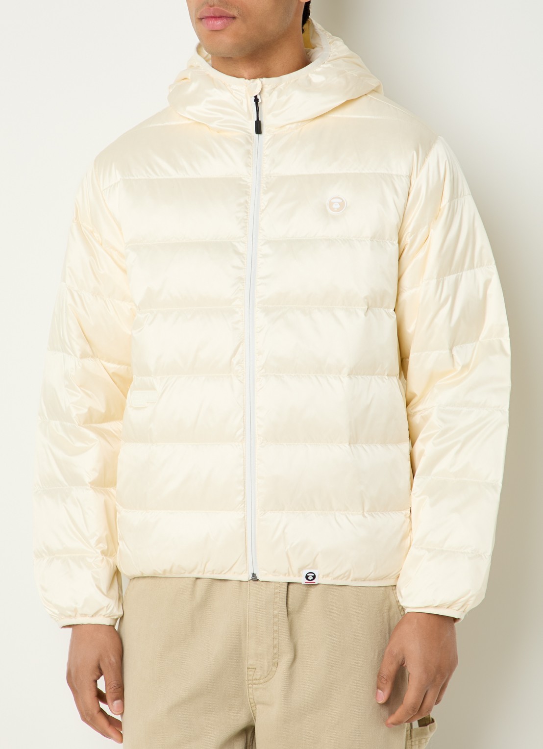 Aape Now gewatteerd jack met donsvulling - detail 3 creme
