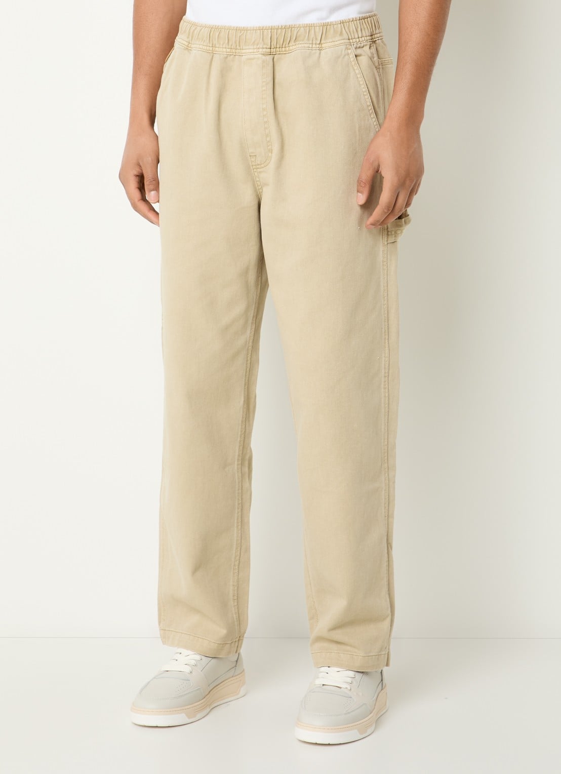 Aape Now straight fit chino met steekzakken - detail 2 beige