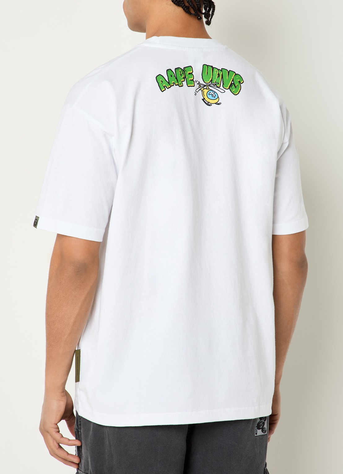 Aape T-shirt met print - achterkant wit