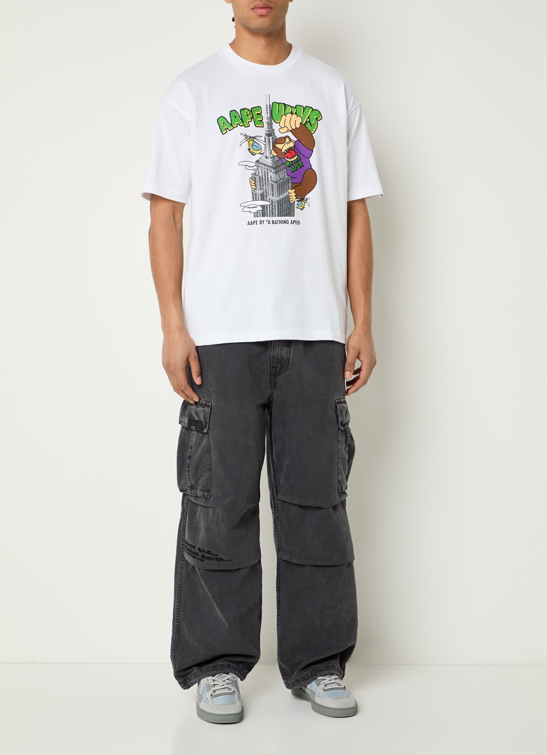 Aape T-shirt met print - voorkant 3 wit