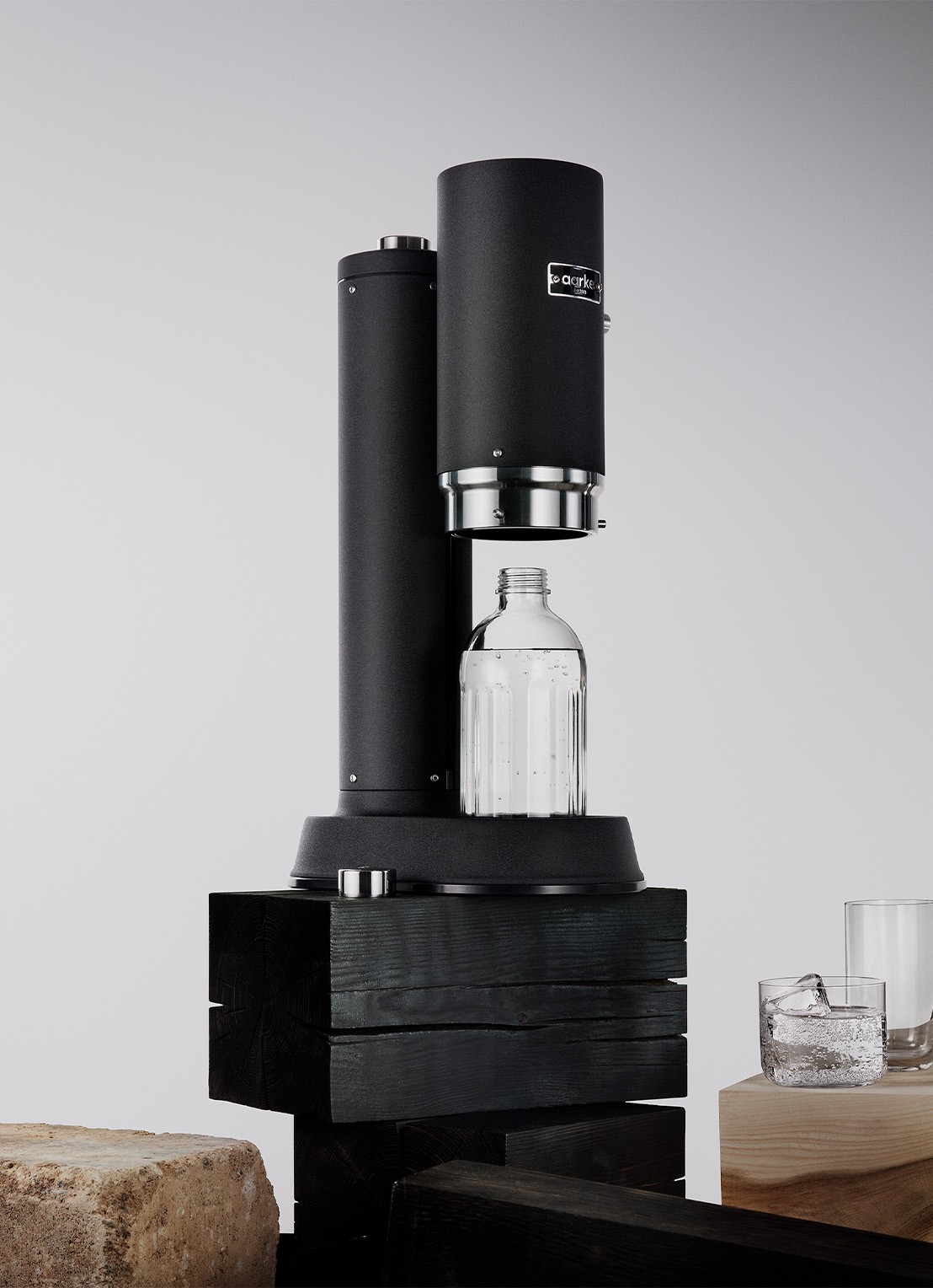 Aarke Carbonator Pro bruiswatertoestel - voorkant 4 zwart