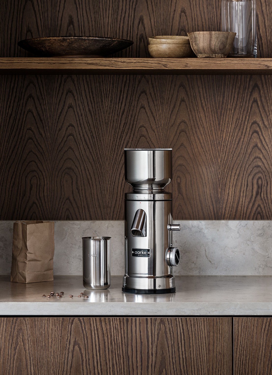 Aarke Koffiemolen - voorkant 6 metallic