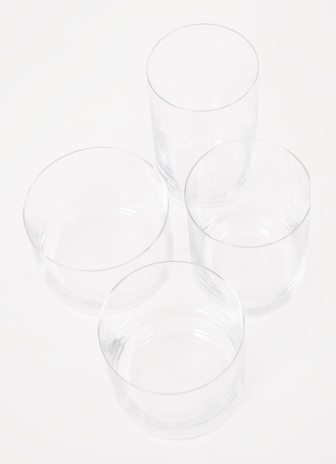 Aarke Nesting drinkglas 29 cl set van 4 - voorkant 2 transparant