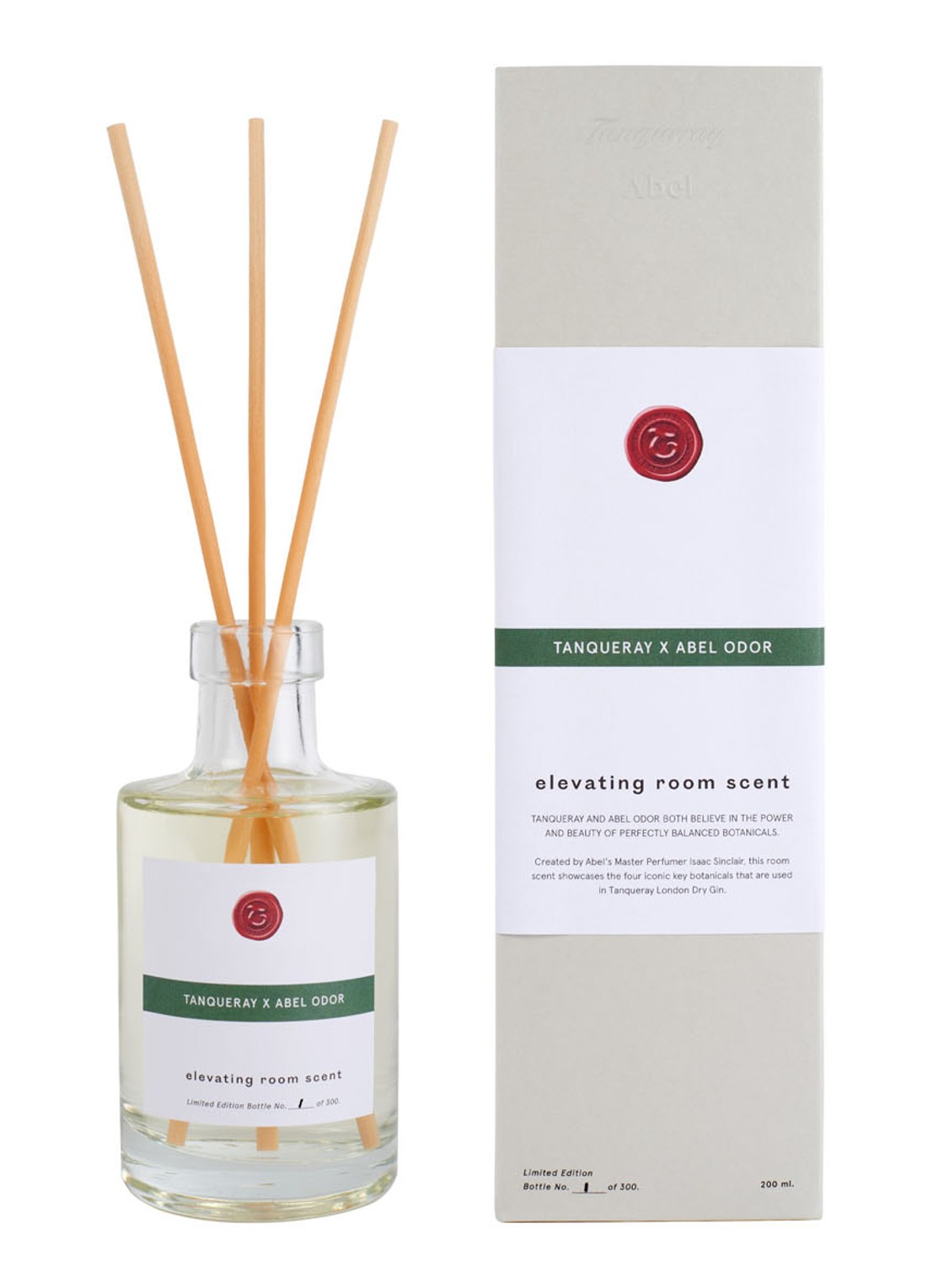 Abel Elevating Room Scent geurstokjes 200 ml - voorkant groen