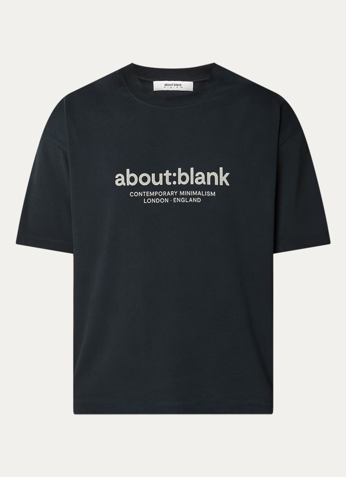 about:blank Garcon T-shirt met logoprint - voorkant 2 zwart