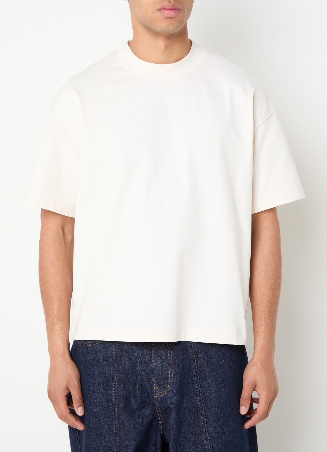 about:blank T-shirt met logo - achterkant 4 gebroken wit
