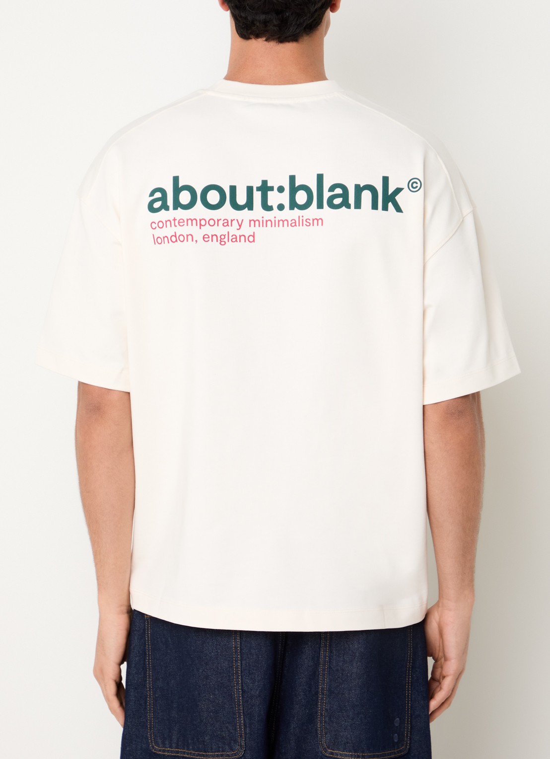 about:blank T-shirt met logoprint - detail 4 creme