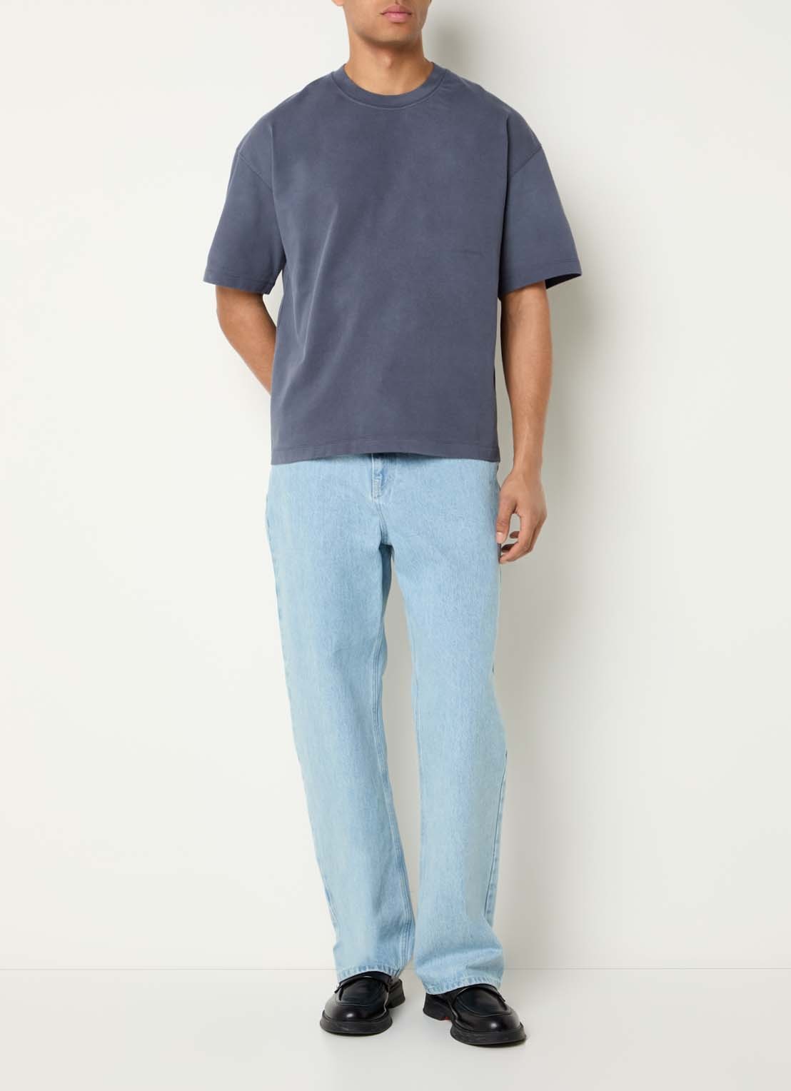 about:blank T-shirt met logoprint - voorkant 4 taupe