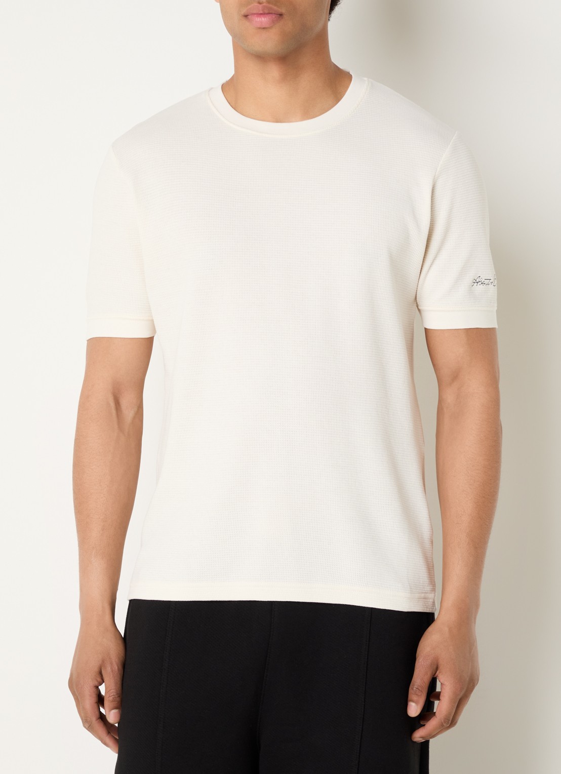 about:blank T-shirt met structuur - detail 4 creme