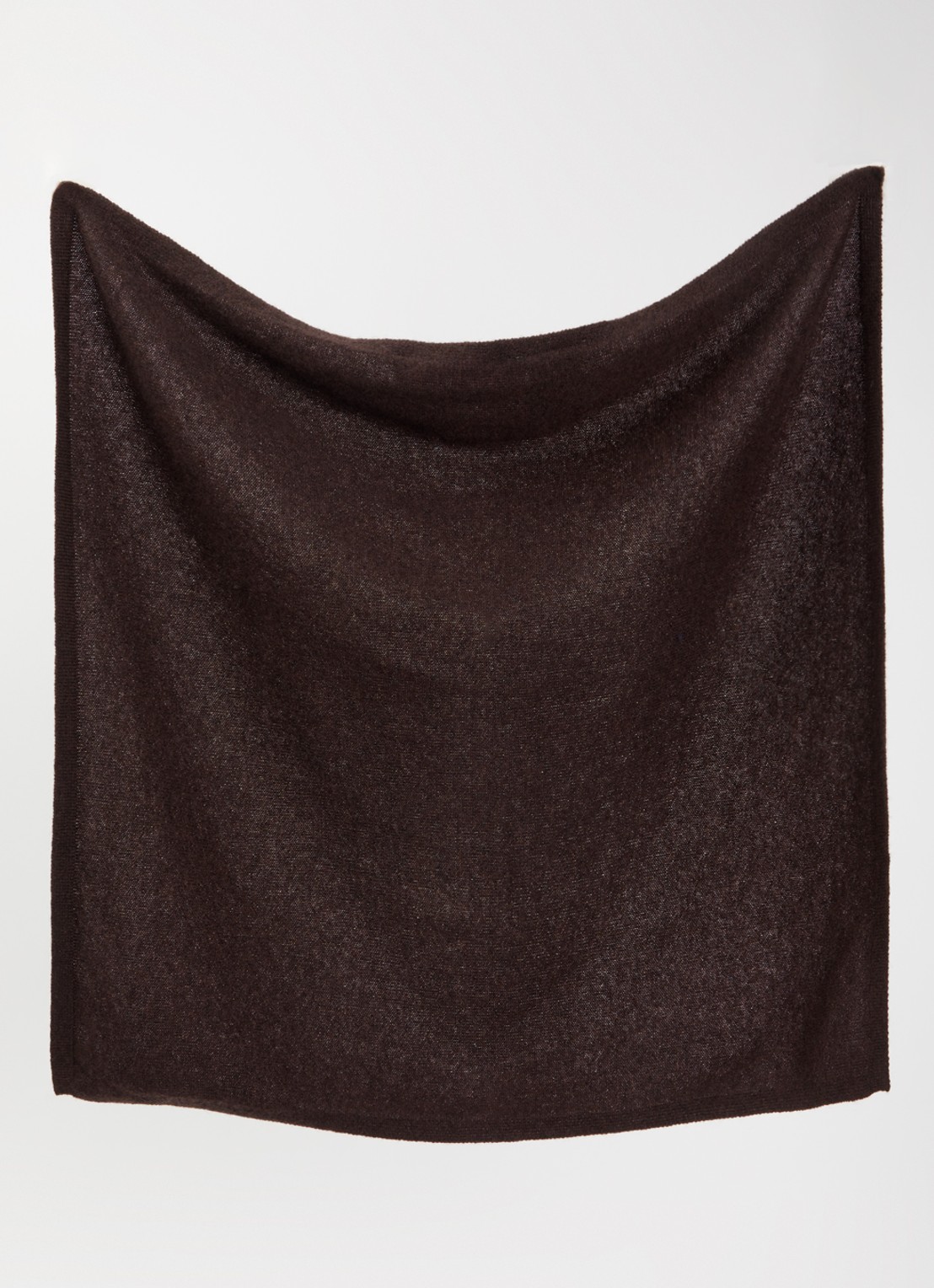 Absolut Cashmere. Annabelle bandana van kasjmier 55 x 55 cm - detail 2 donkerbruin
