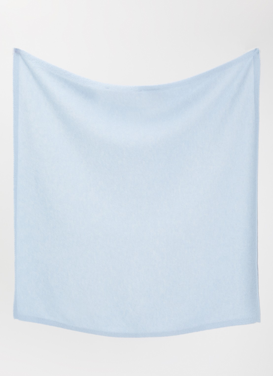 Absolut Cashmere. Annabelle bandana van kasjmier 55 x 55 cm - detail lichtblauw