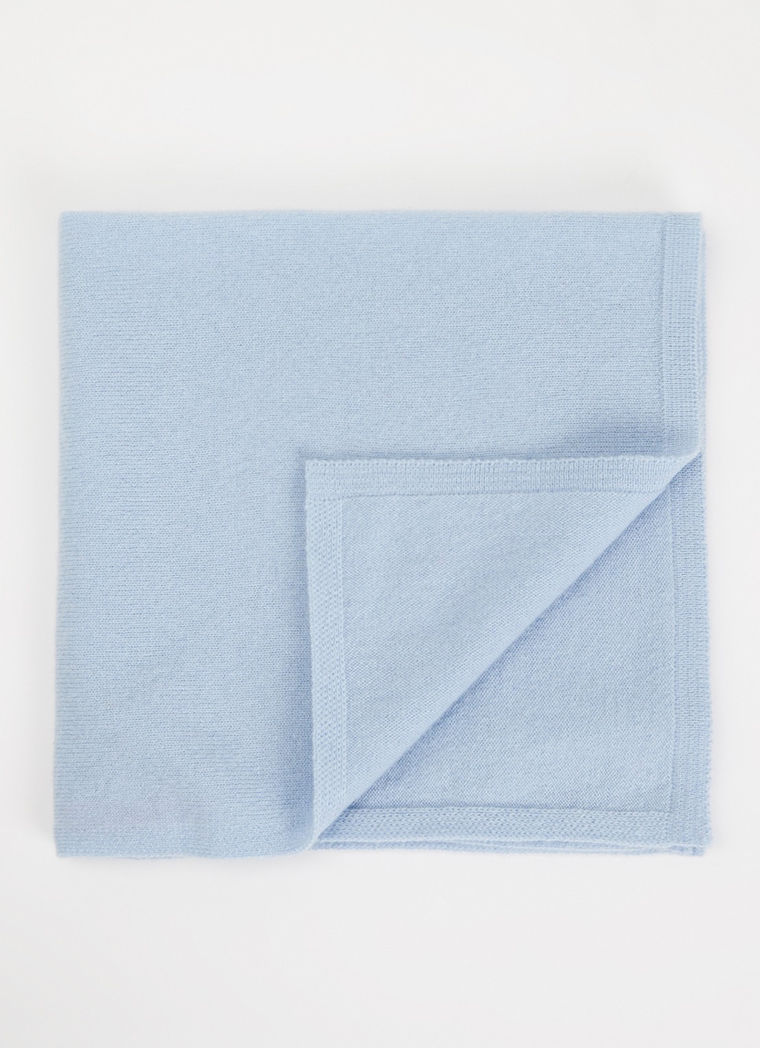 Absolut Cashmere. Annabelle bandana van kasjmier 55 x 55 cm - voorkant 3 lichtblauw