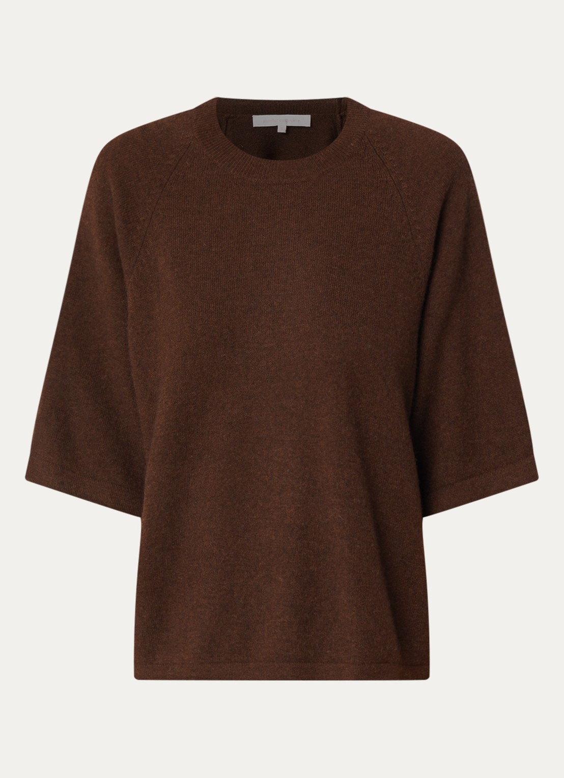 Absolut Cashmere. Leana fijngebreide pullover van kasjmier - voorkant bruin