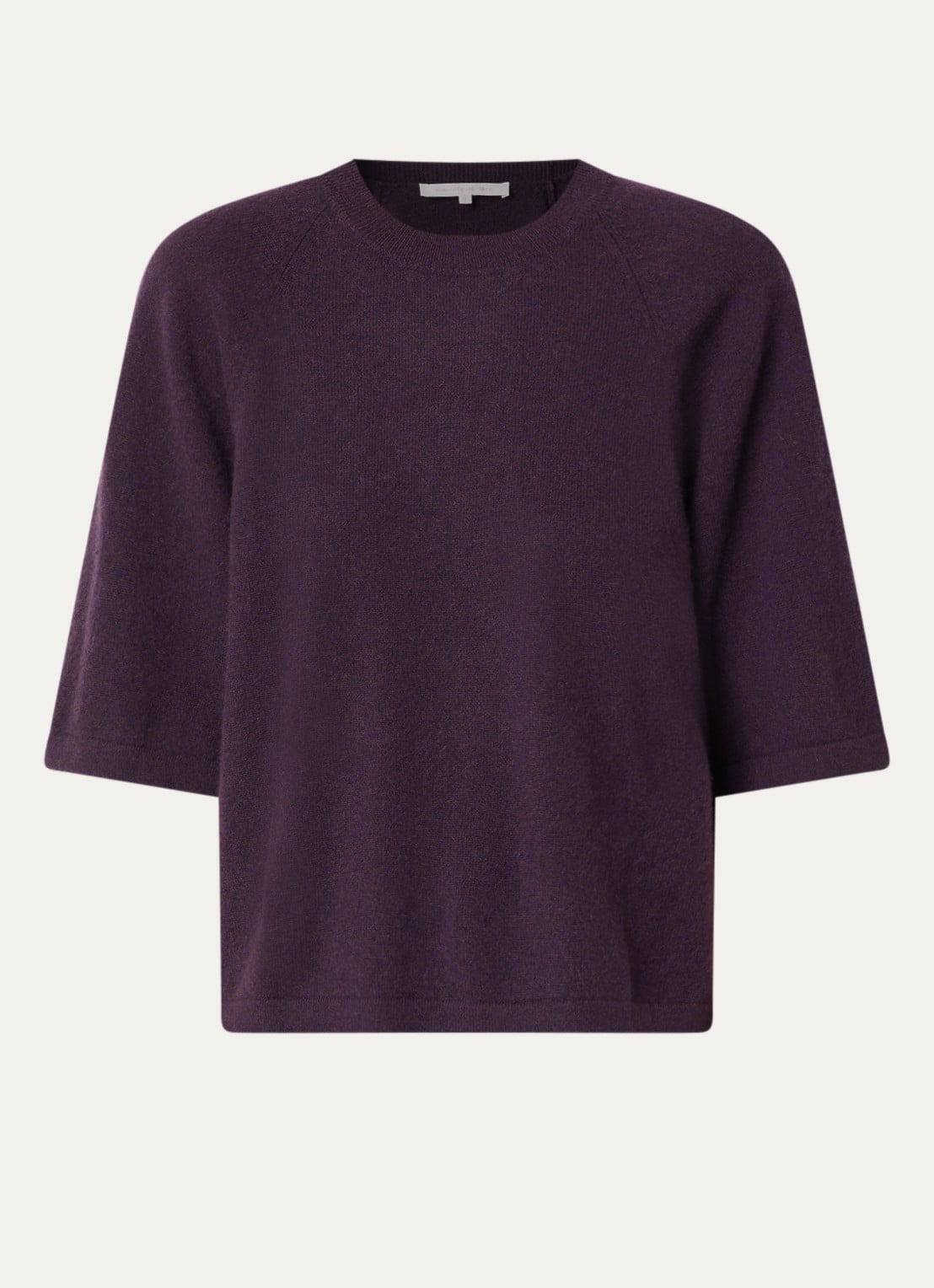 Absolut Cashmere. Leana fijngebreide pullover van kasjmier - voorkant paars