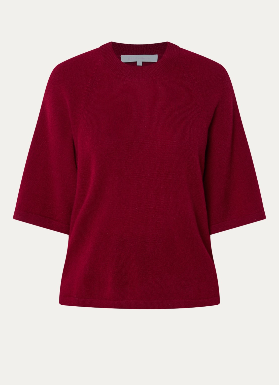 Absolut Cashmere. Leana fijngebreide trui van kasjmier - voorkant 3 donkerrood