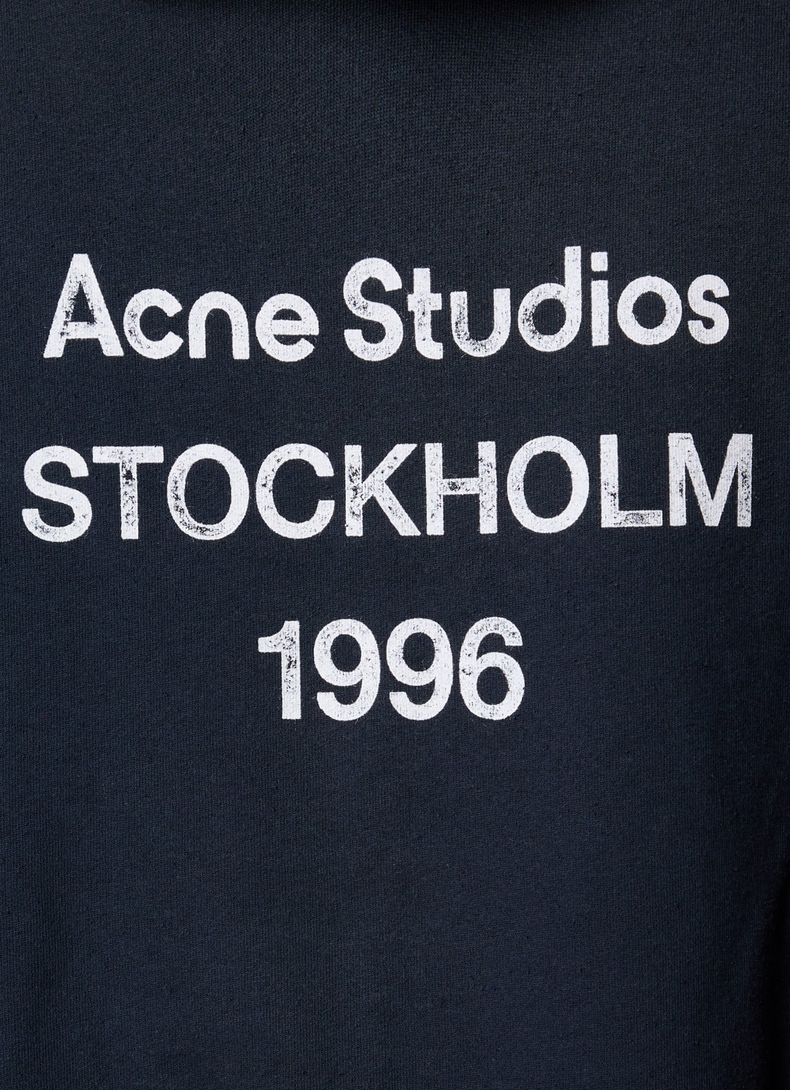 Acne Studios 1996 hoodie met steekzakken - detail 4 donkerblauw
