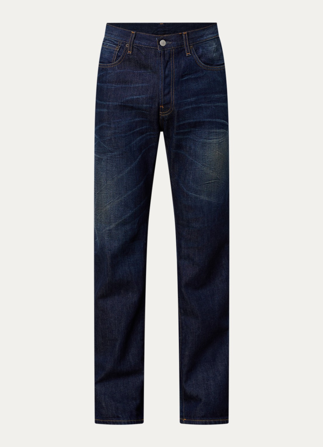 Acne Studios 1996M straight leg jeans met donkere wassing - voorkant 4 indigo