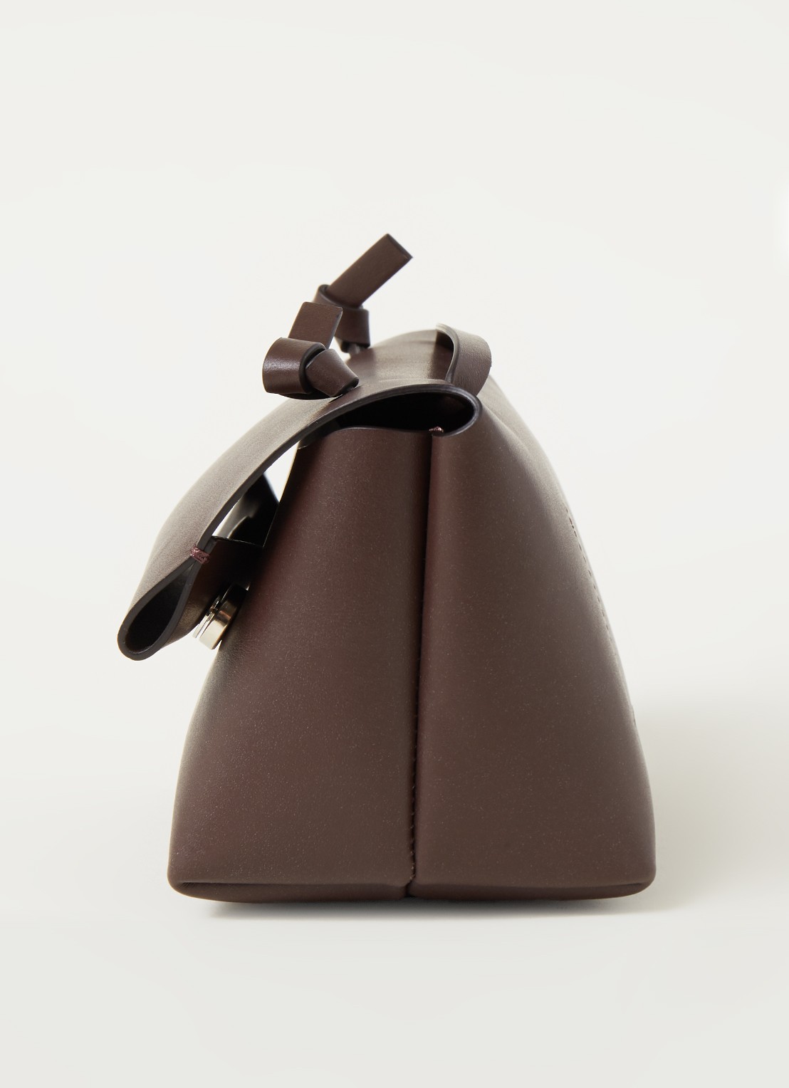 Acne Studios Alexandra Large crossbodytas van leer - detail 5 donkerbruin