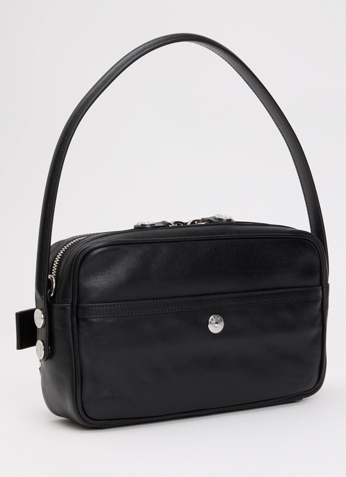 Acne Studios Camero Party Belts handtas van kalfsleer met afneembare schouderriem  - achterkant 5 zwart