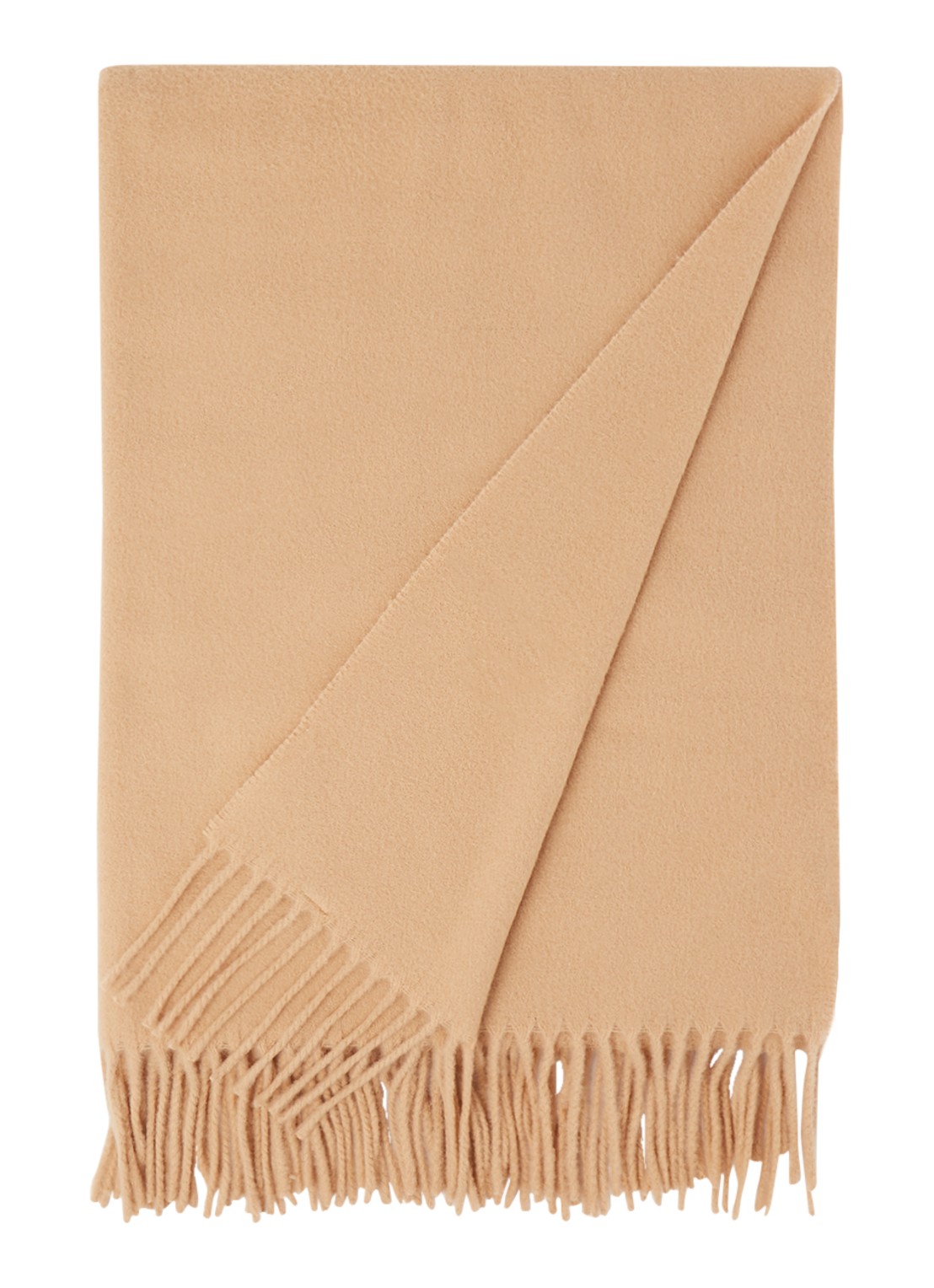 Acne Studios Canada sjaal van wol 200 x 70 cm - voorkant camel