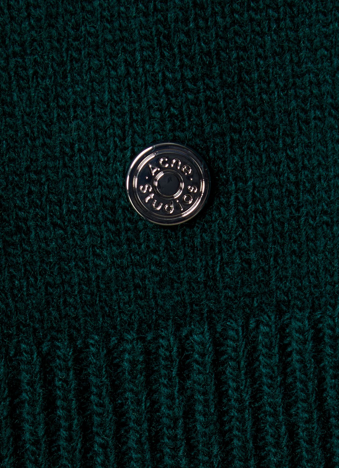 Acne Studios Fijngebreide pullover van wol - detail 3 donkergroen
