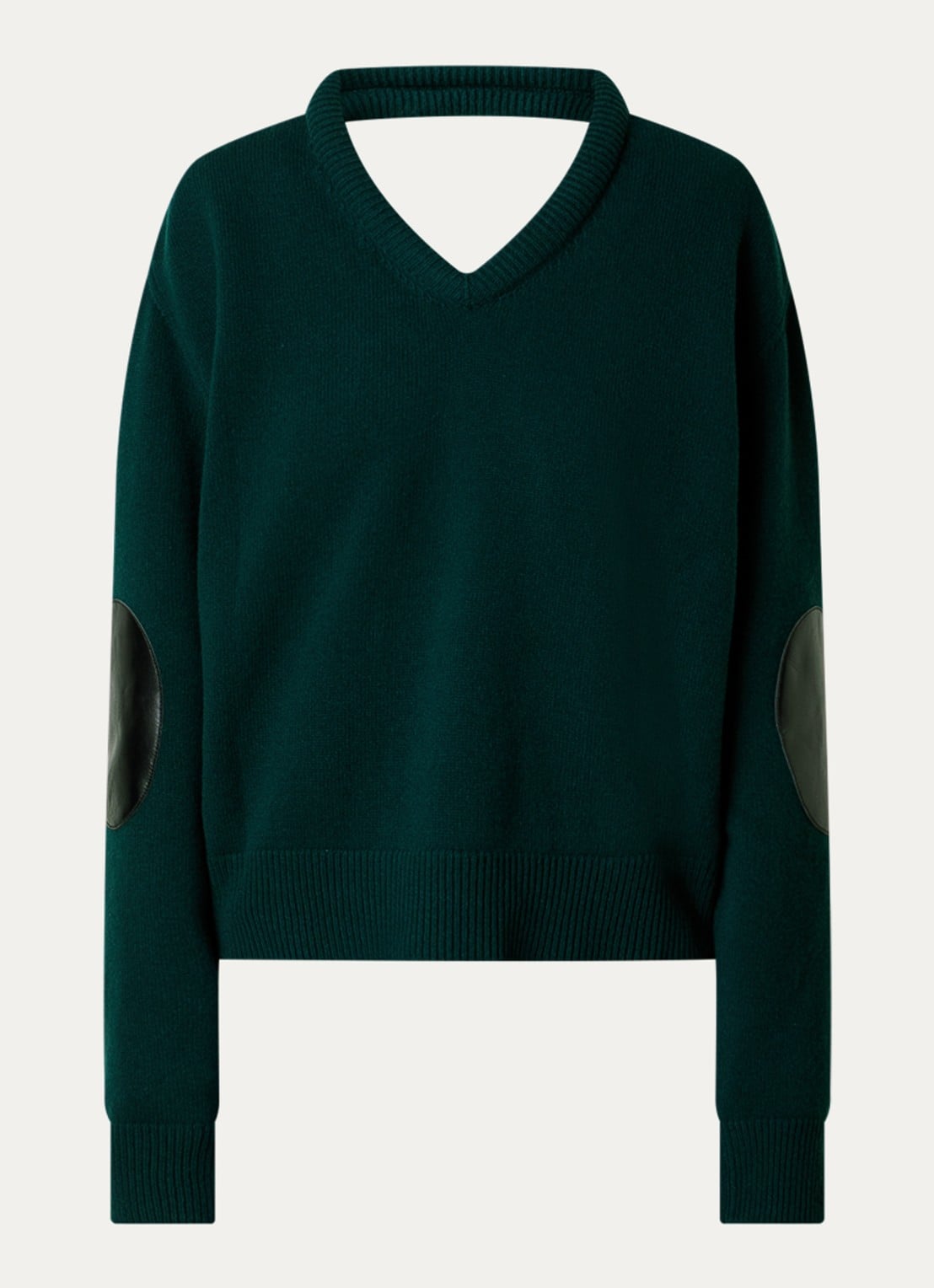Acne Studios Fijngebreide pullover van wol - voorkant 4 donkergroen