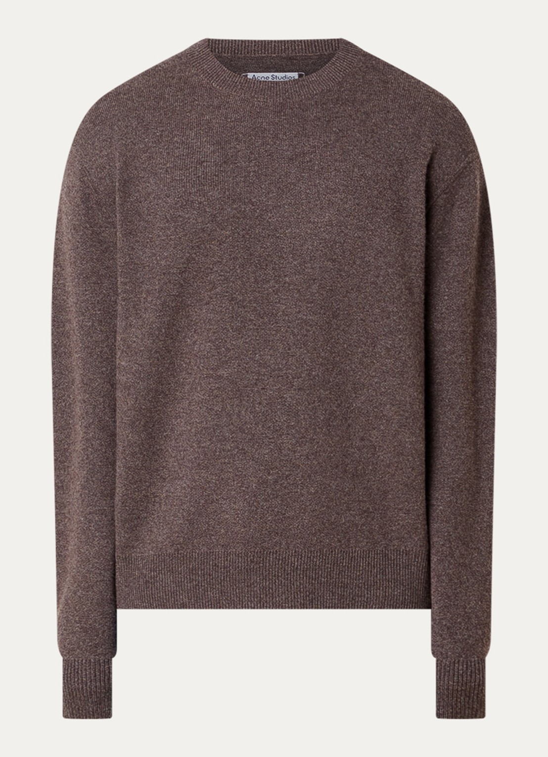 Acne Studios Fijngebreide trui in kasjmierblend - voorkant 3 bruin
