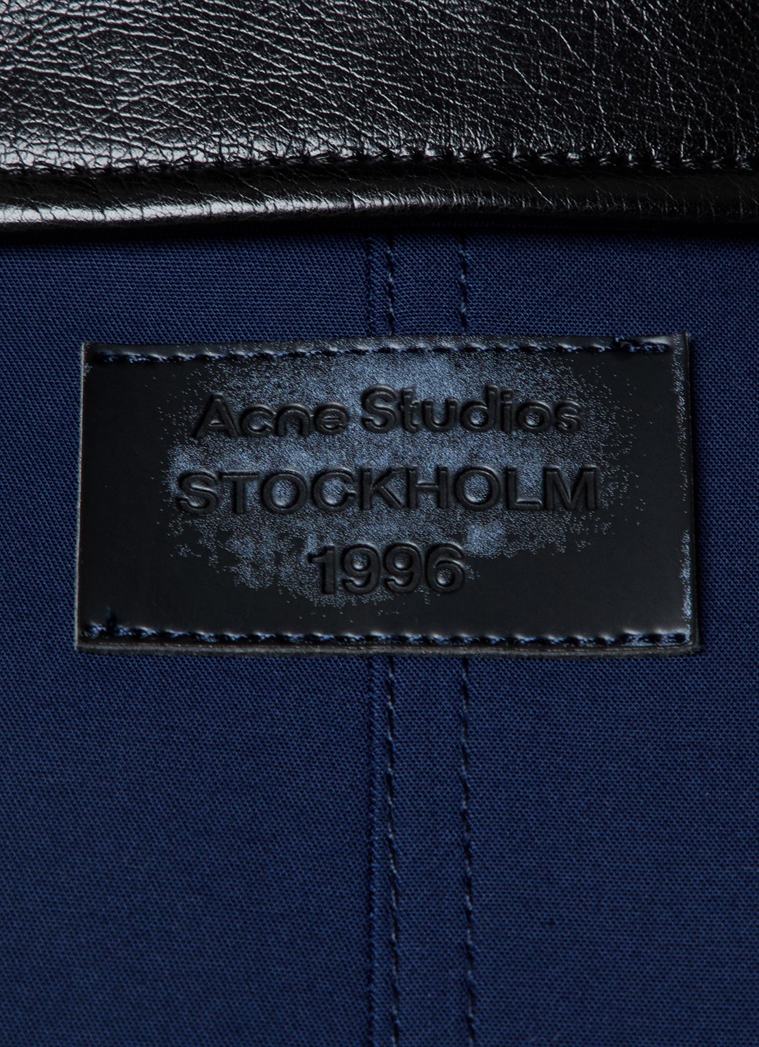 Acne Studios Gewatteerd jack met steekzakken - detail 6 donkerblauw